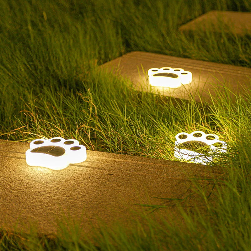 Solar Pfoten Gartenleuchte