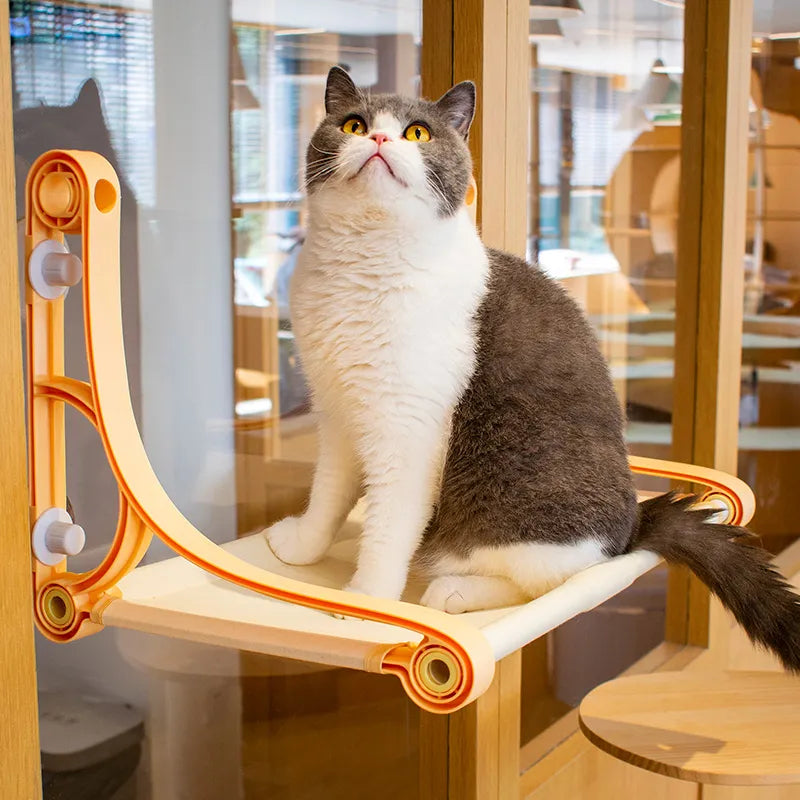 Katzen Fensterbank mit Saugnäpfen