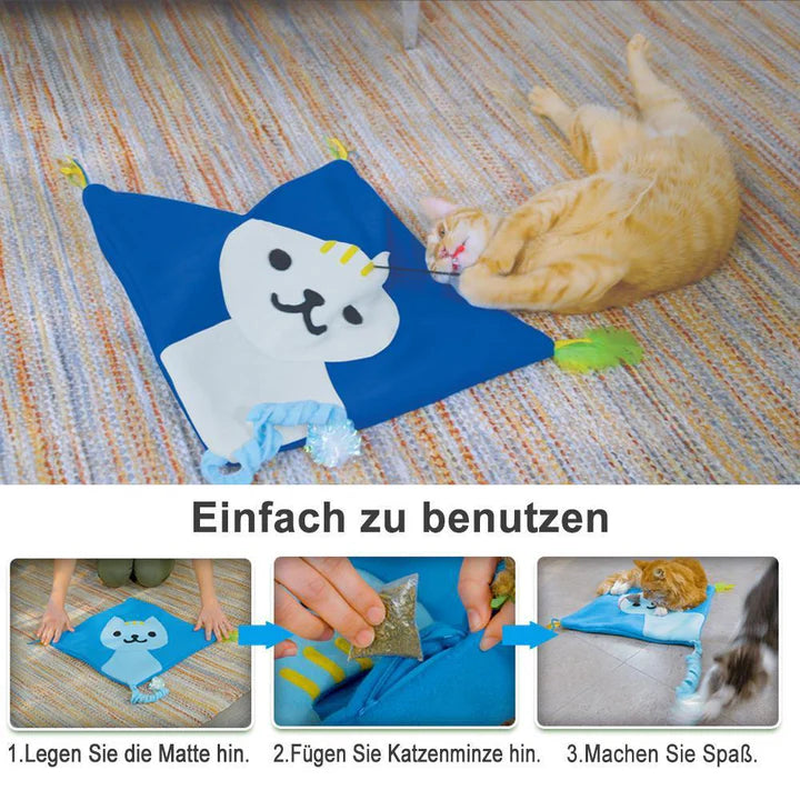 Interaktive Spielmatte mit Katzenminze