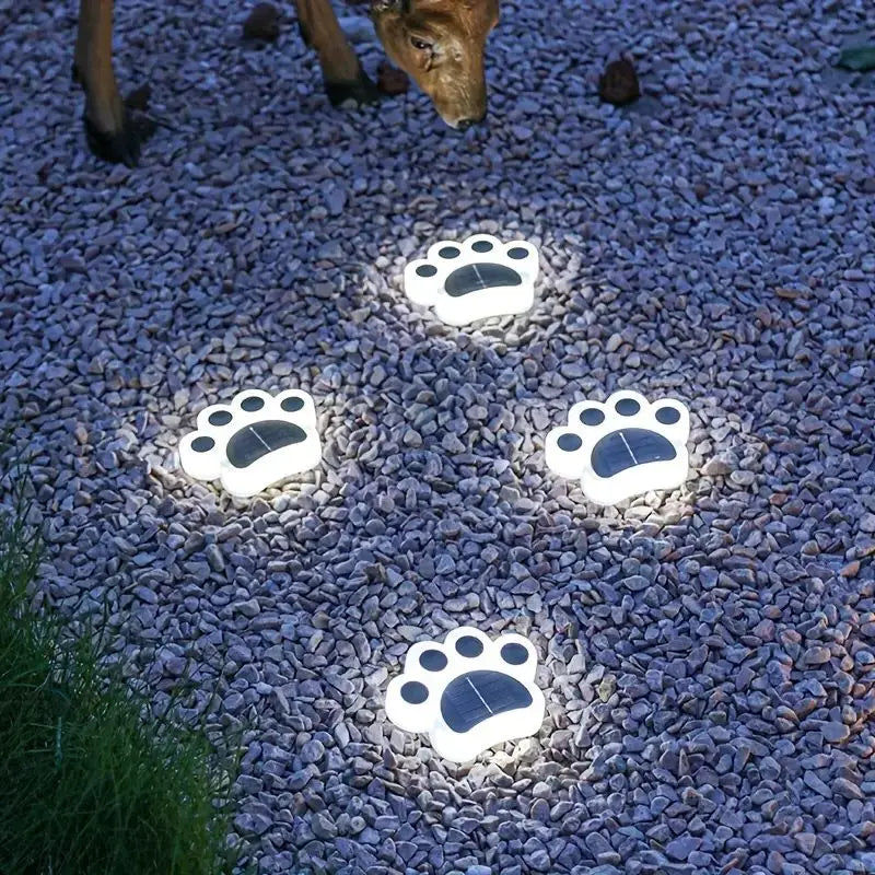 Solar Pfoten Gartenleuchte