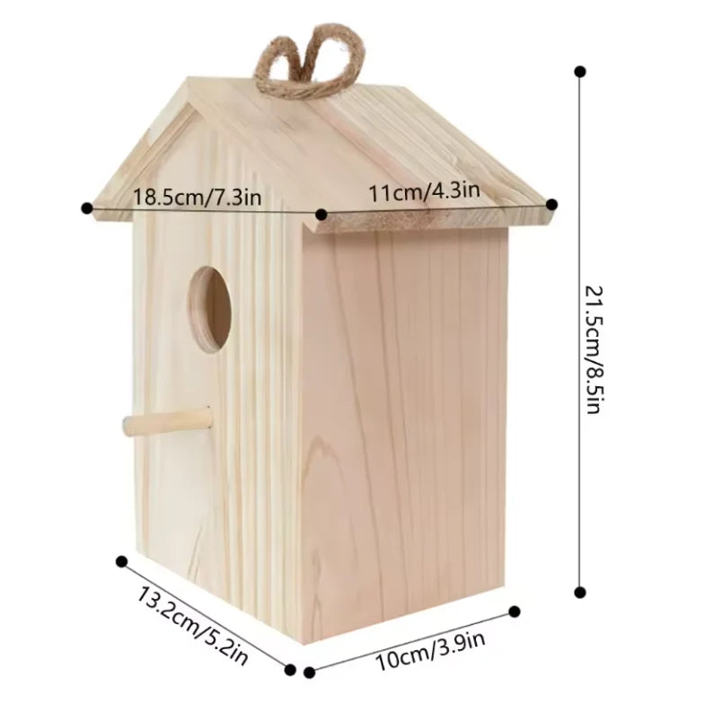 Transparentes Vogelhaus