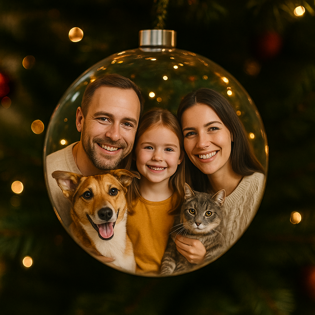 PfotenMomente - Deine Fotos & Videos in deiner Weihnachtskugel