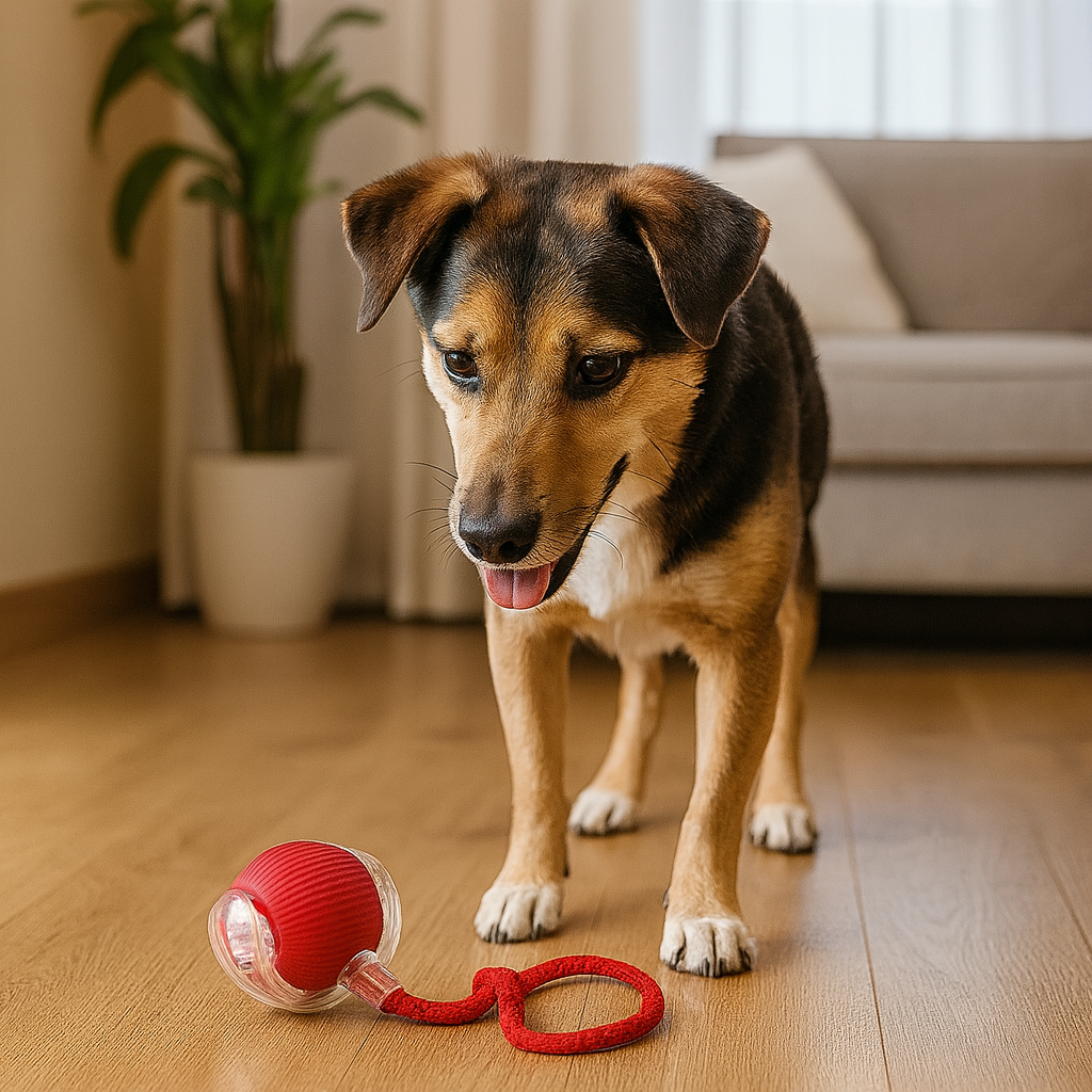 Interaktiver Spielball mit Schwanz