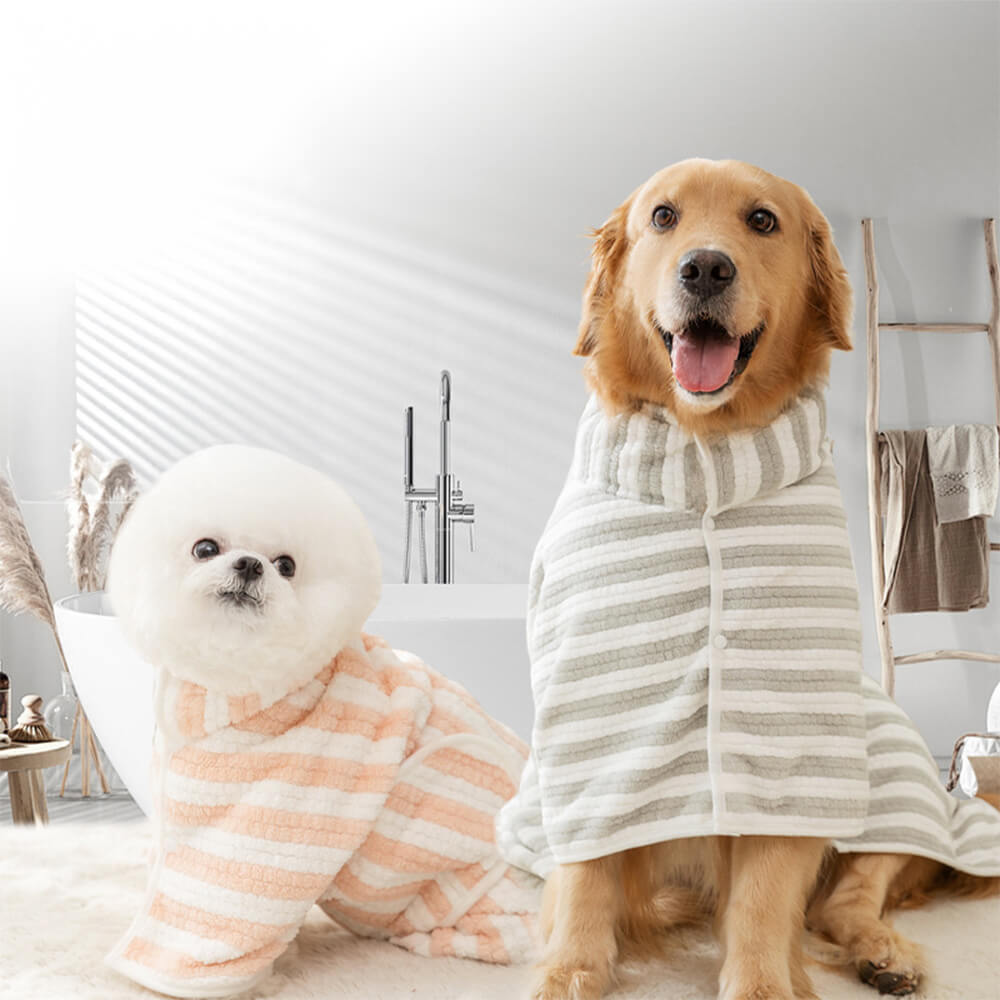 Weicher Hunde Bademantel
