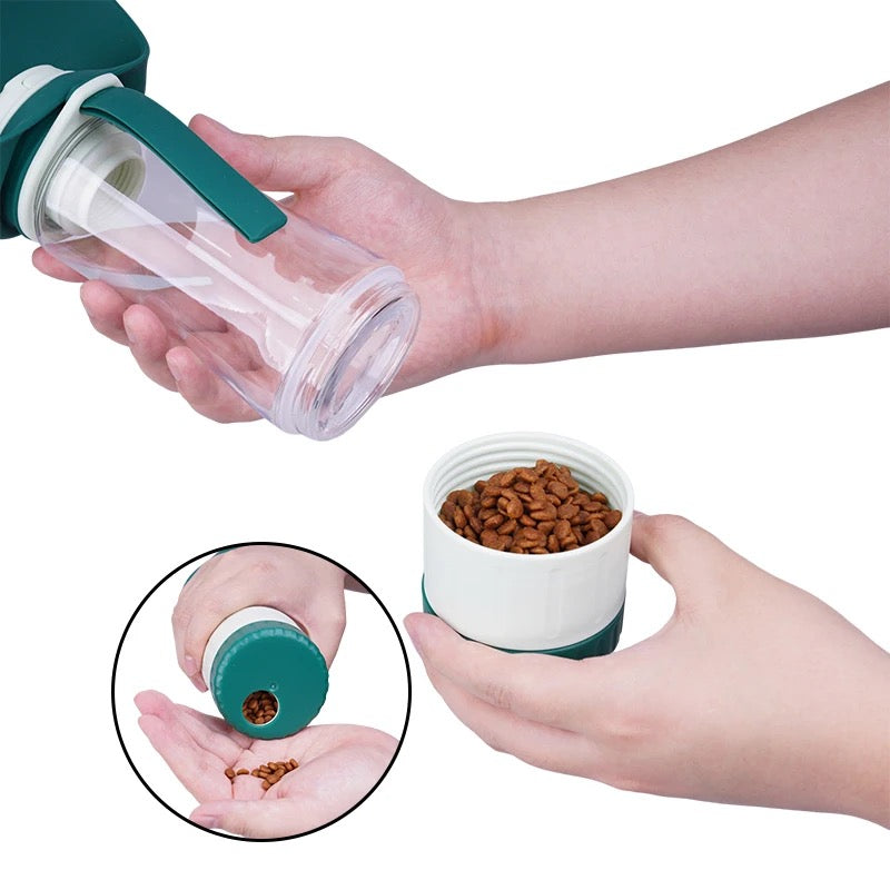2-in-1 Trink und Snack Flasche