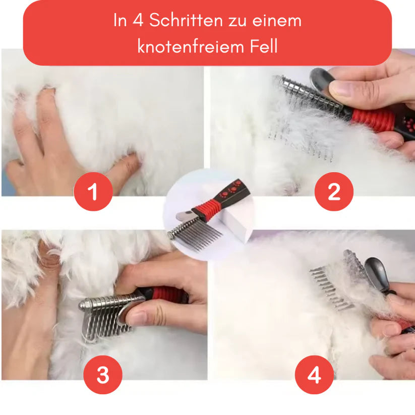 Konotenlöser und Entfilzungskamm