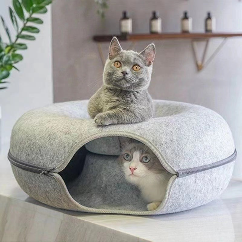 Donut Katzenbett und Höhle