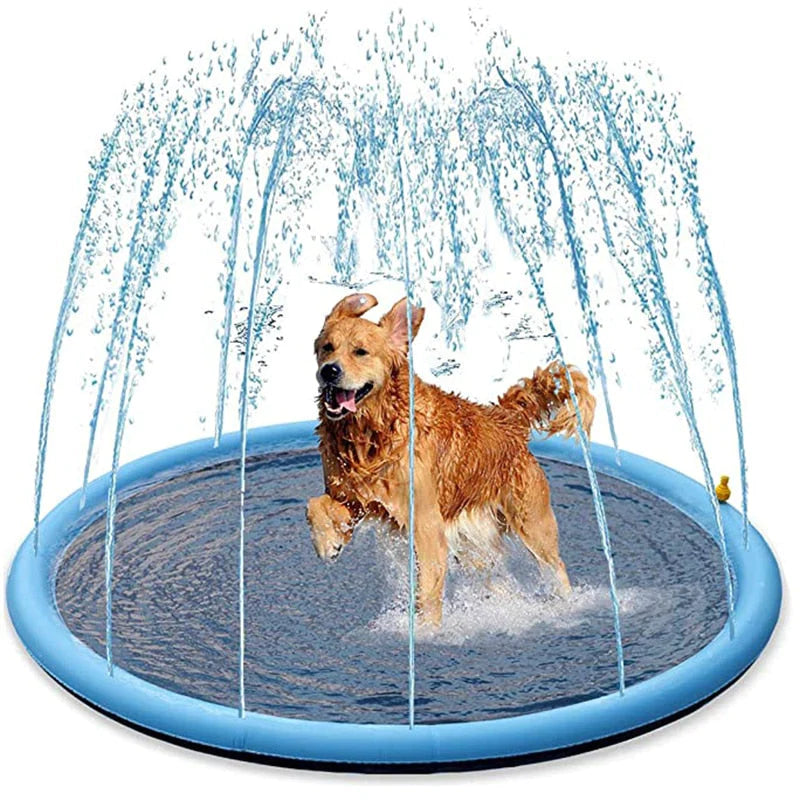 Erfrischende Hundesprinkleranlage