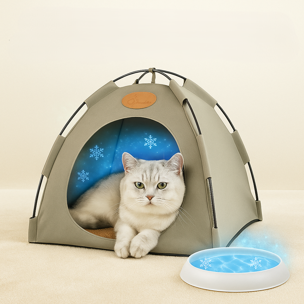 CoolCat - Kühlendes Katzenzelt