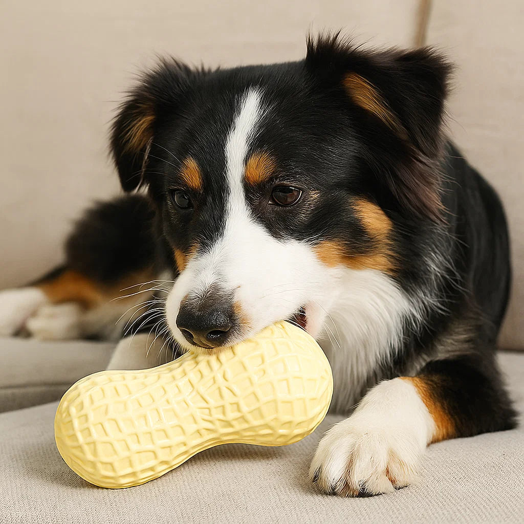 Robustes Erdnuss Spielzeug für Hunde