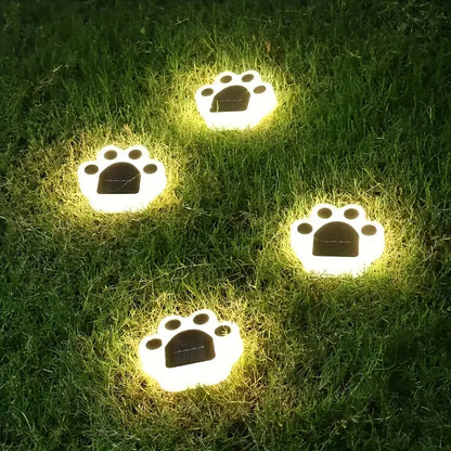 Solar Pfoten Gartenleuchte