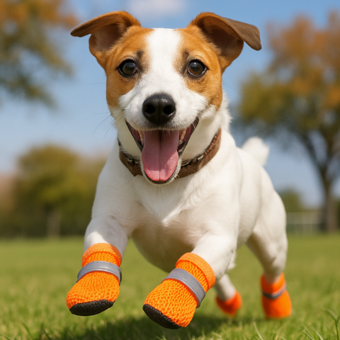 SonnenPfoten - Atmungsaktive Hitze-Schutz Schuhe für Hunde