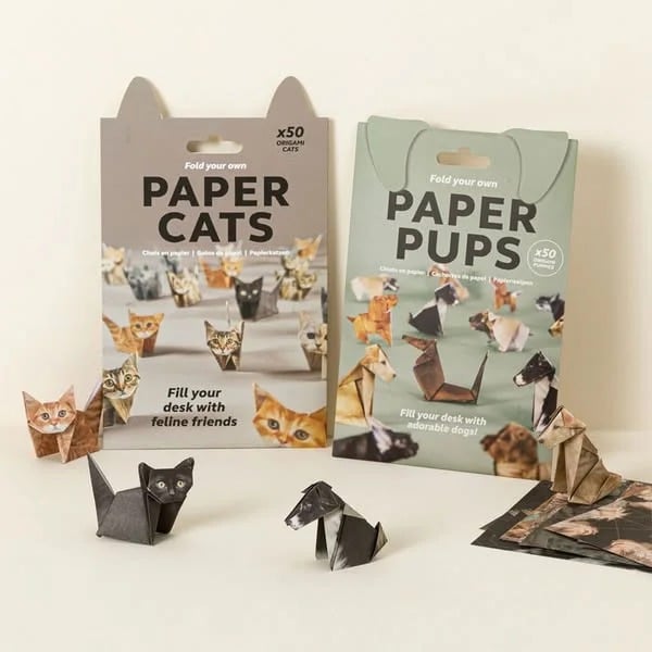 DIY Papier Katzen & Hunde Set