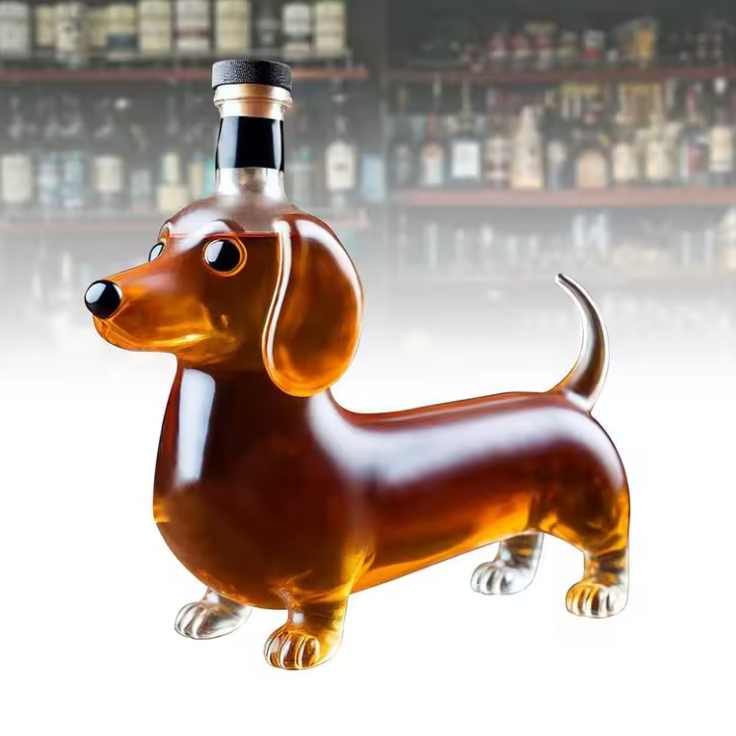 Hunde Whiskey Flasche