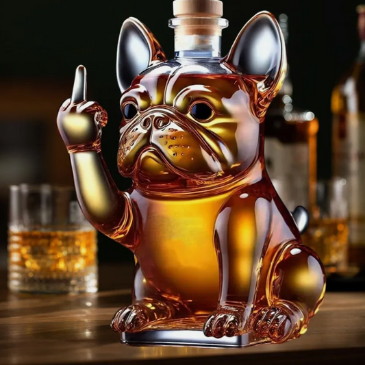 Hunde Whiskey Flasche