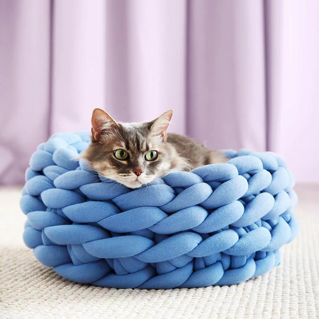 Stilvolles Katzenkörbchen