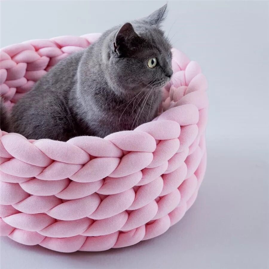 Stilvolles Katzenkörbchen
