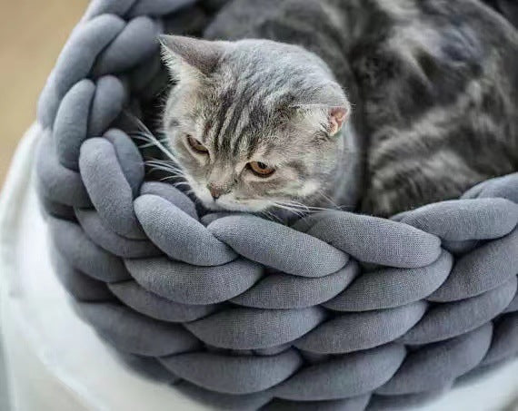 Stilvolles Katzenkörbchen