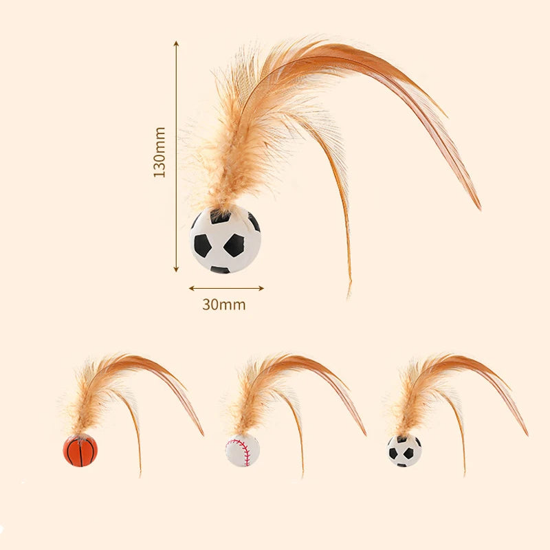 Federball 3er Set für Haustiere