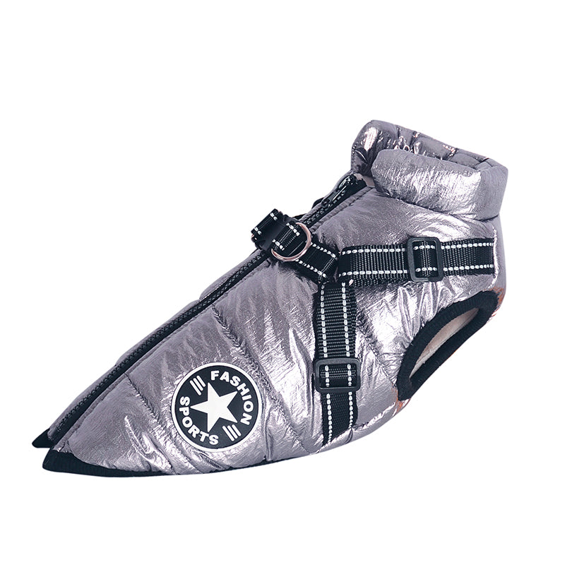Wasserabweisende Winterjacke inkl Geschirr